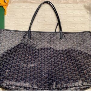 [SOLD] GOYARD Goyardine Saint Louis GM Black (looks dark navy)